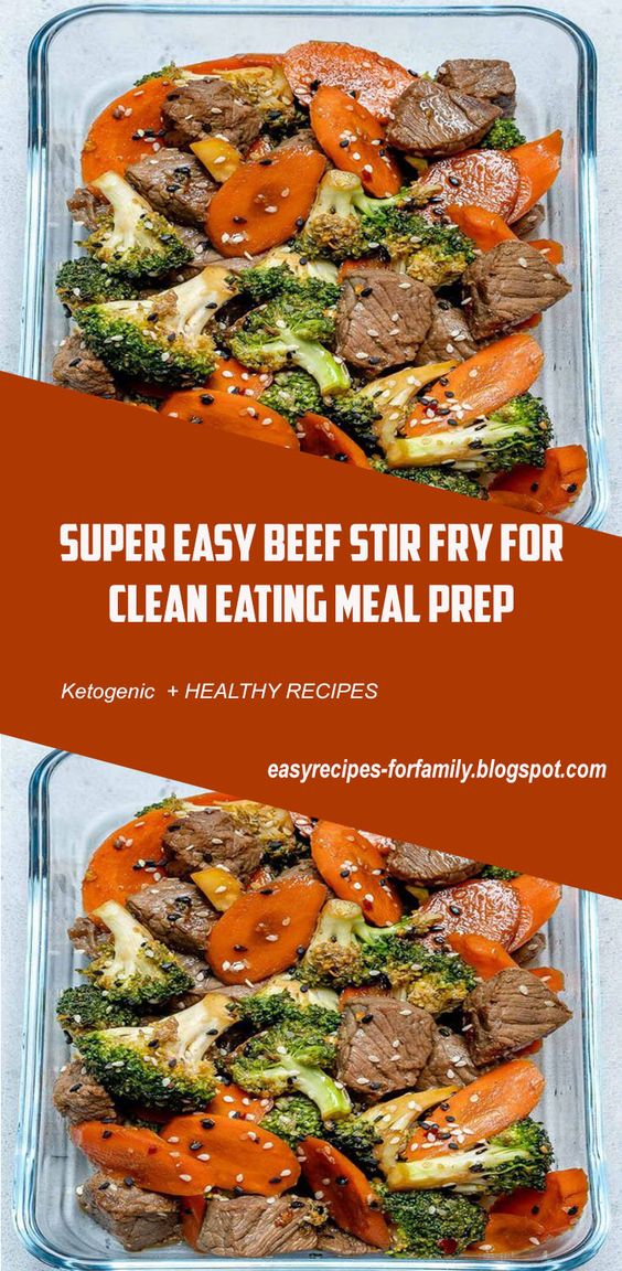 Super Easy Beef Stir Fry for Clean Eating Meal Prep! | Clean Food Crush #beeffoodrecipes