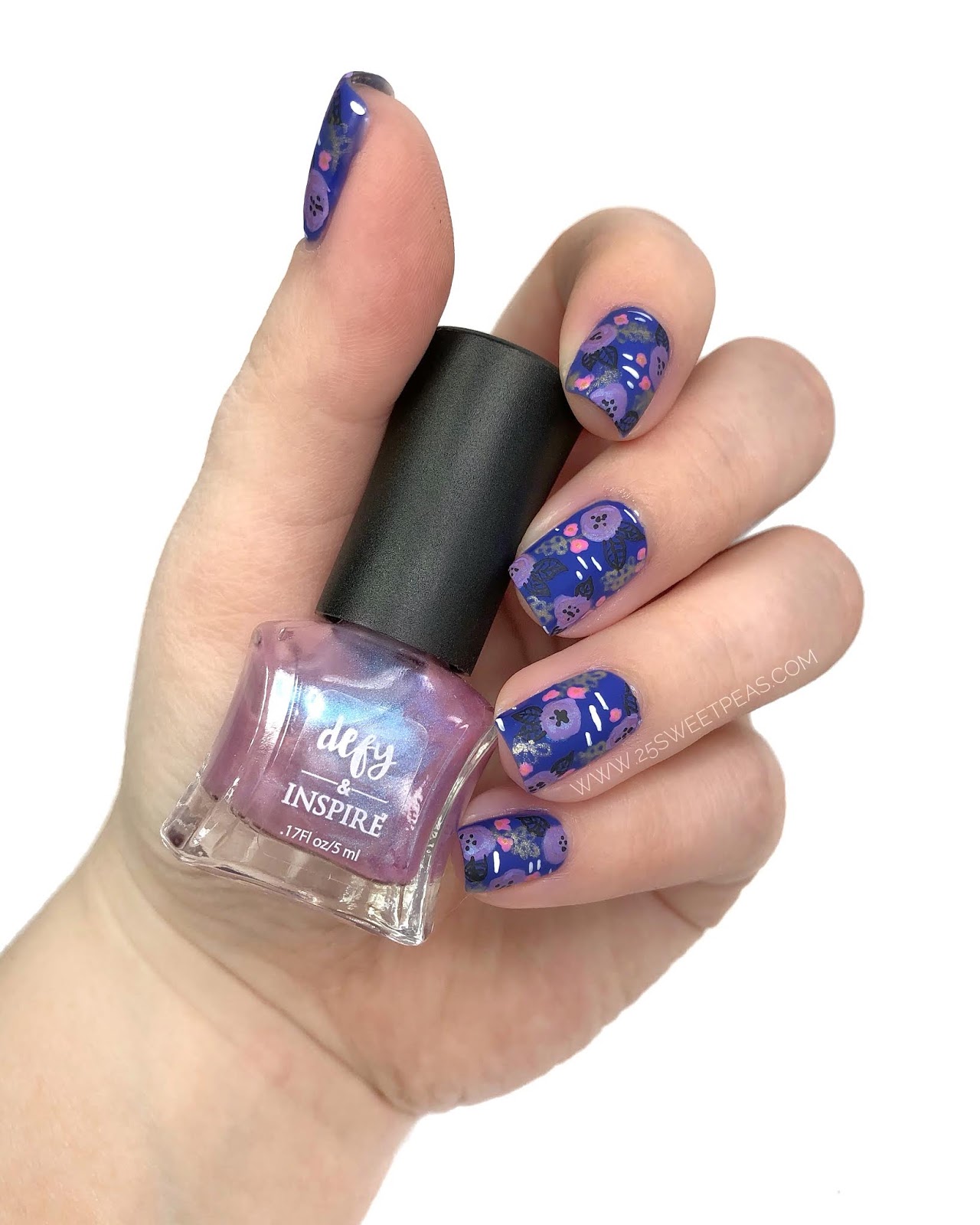 2 Polishes 3 Looks Floral Nail Art 25 Sweetpeas,New York Cafe London