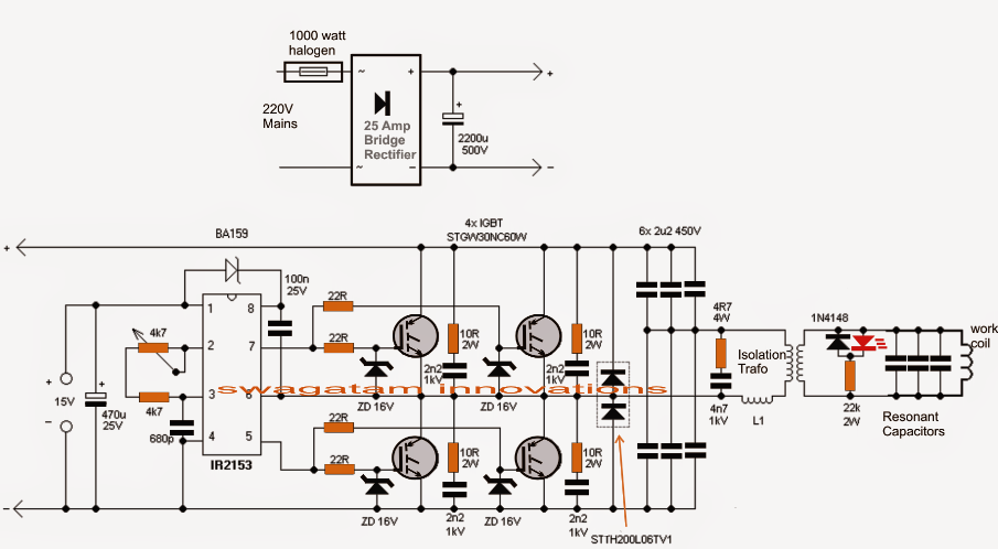 Induction Heater Circuit Using IGBT