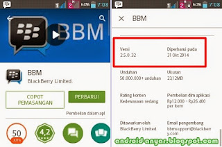 Free download official BBM for Android v.2.5.0.32 .apk full