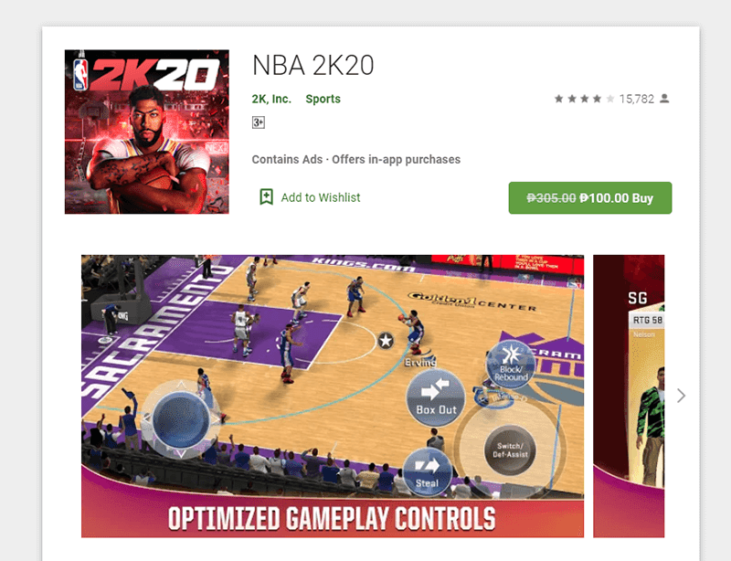 NBA 2K20 is on sale with a PHP 200 price cut