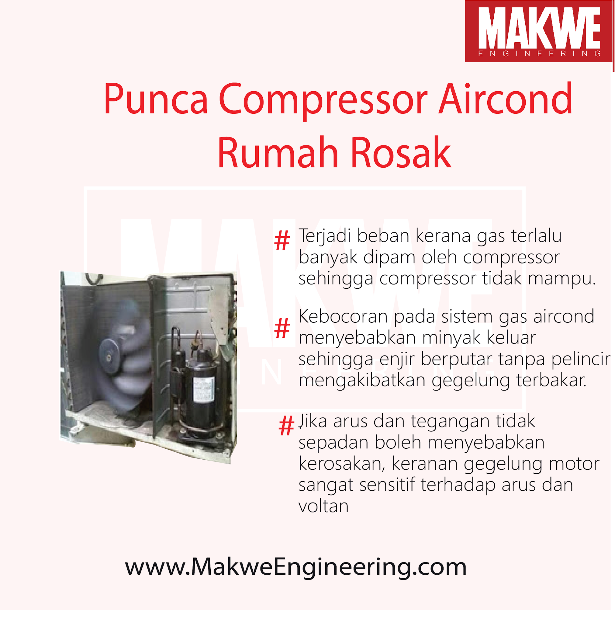 Pakar Pendawaian Elektrik Electrical Wiring Puncapunca Compressor Aircond Rumah Rosak.