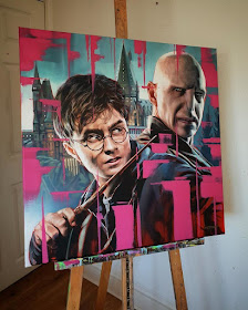 10-Harry-Potter-and-Voldermort-Ben-Jeffery-Superhero-and-Villain-Movie-Paintings-www-designstack-co