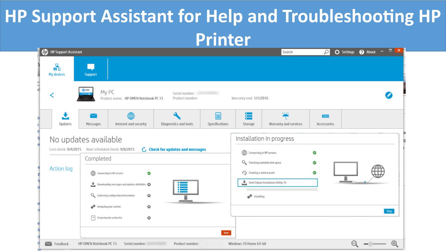 HP Support Assistant software