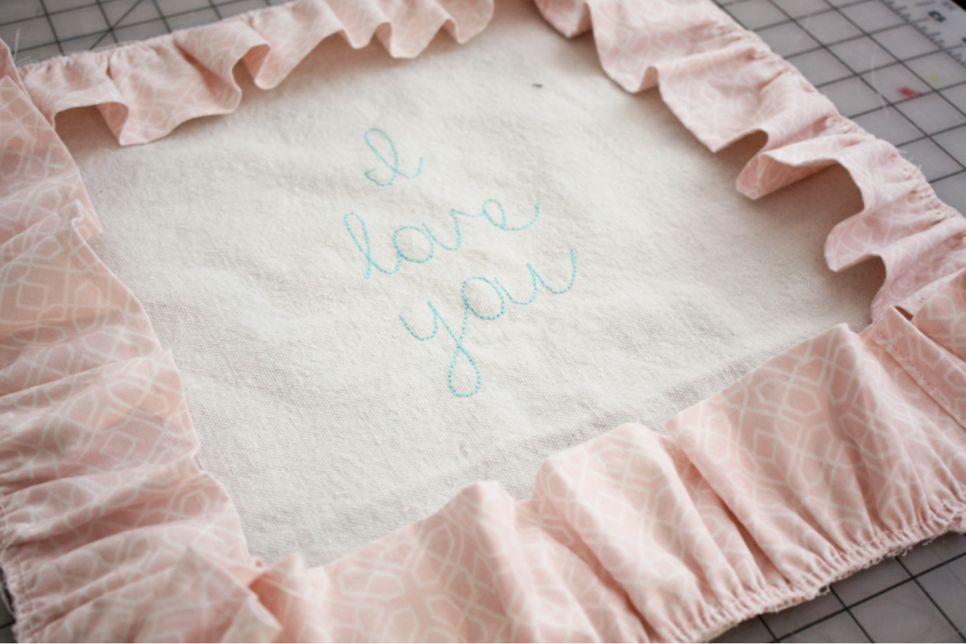 DIY Ruffle Throw Pillow Naturally Creative Mama