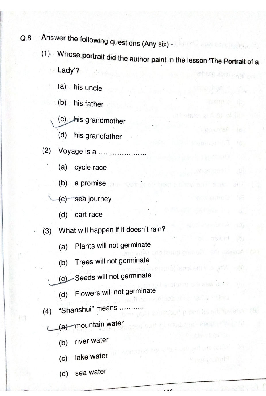 11th English Final Exam Paper 2021 Solved
