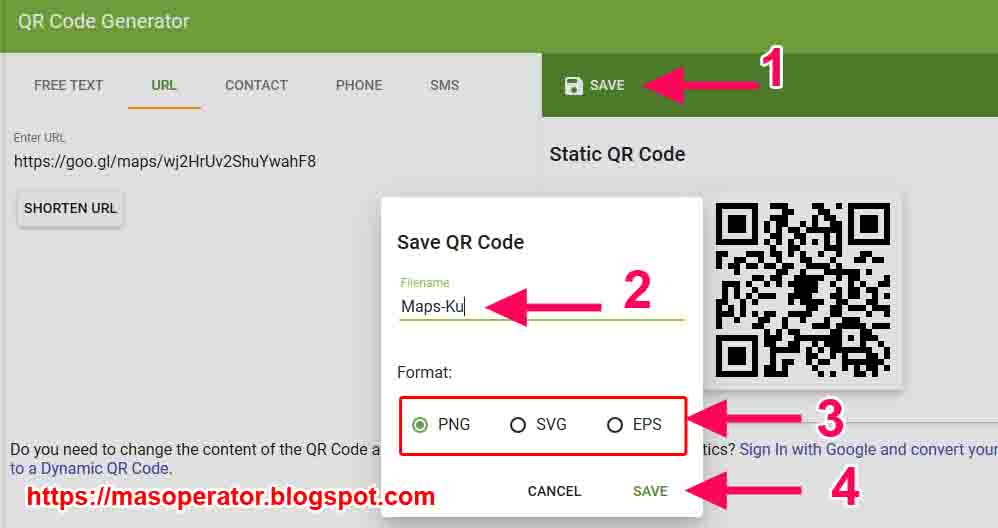 Cara Untuk Mendapatkan QR Code Lokasi Dari Google Maps
