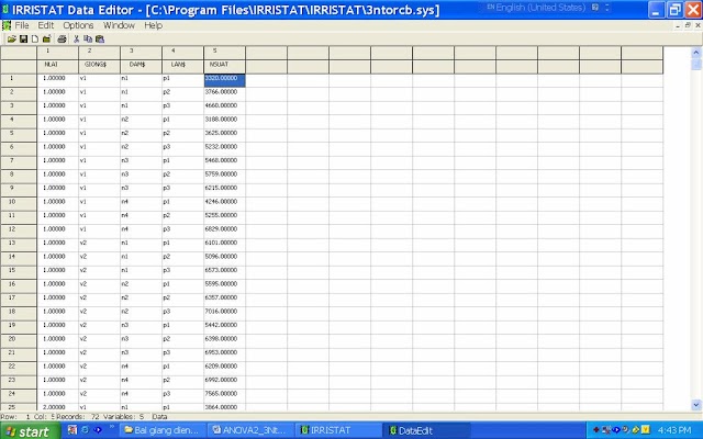 Tải IRRISTAT 5.0 Miễn Phí - Phần Mềm Thống Kê Nông Nghiệp
