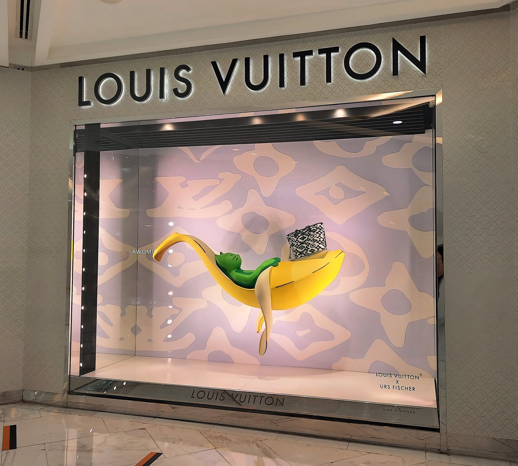 LOUIS VUITTON X URS FISCHER Window Display at Emporium Department Store
