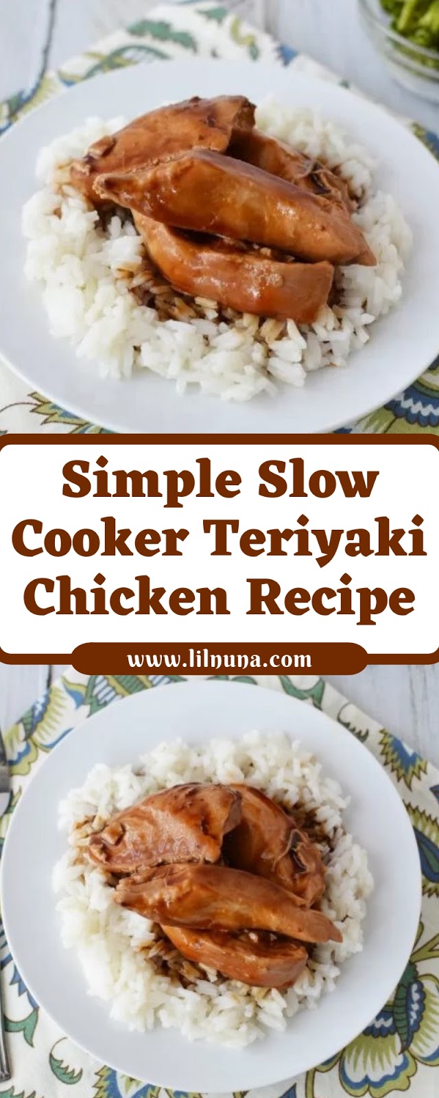 Simple Slow Cooker Teriyaki Chicken Recipe
