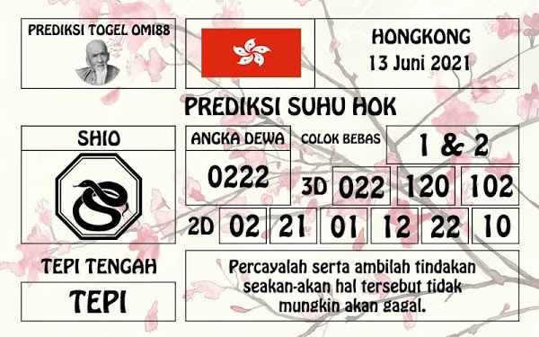 Bocoran hk 13 juni 2021