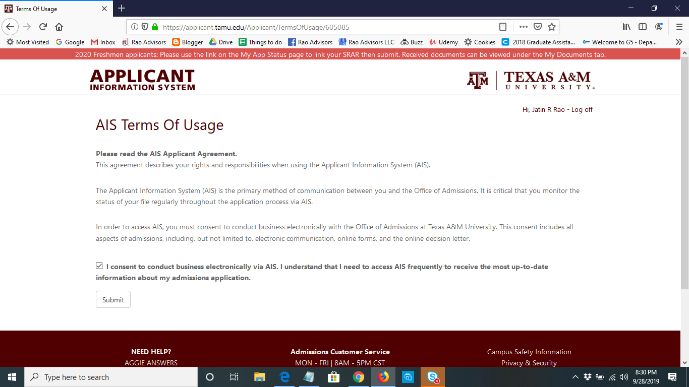 Texas A&M Automatic Admission 2024 Trude Hortense
