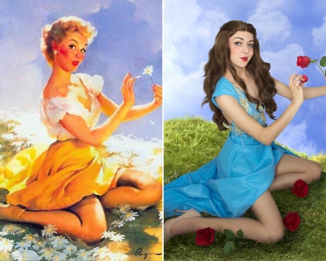 Ginny Di Does GOT Cosplay In The Gil Elvgren Style.