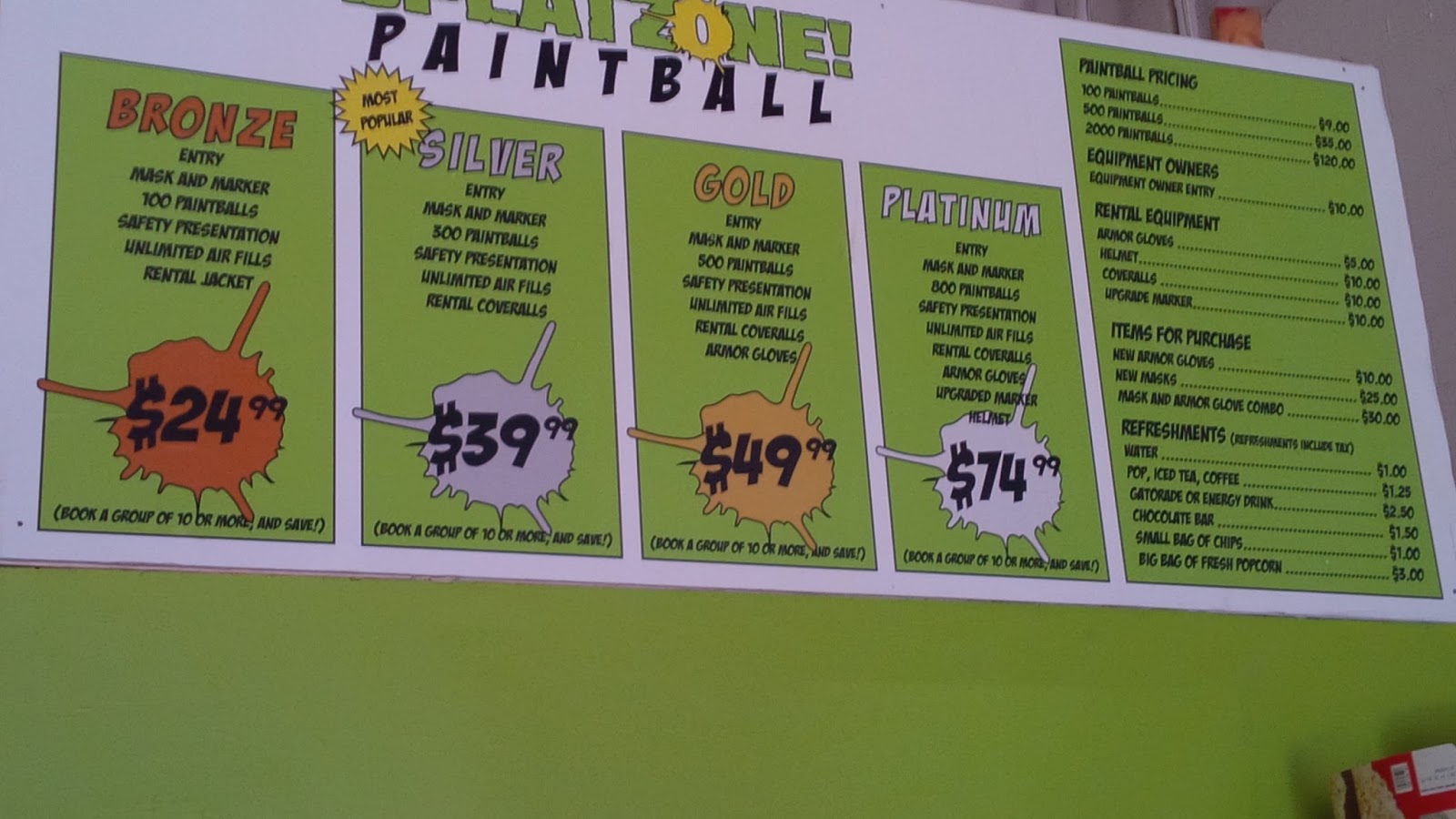 Stuff to do with your kids in Kitchener Waterloo Splatzone Paintball