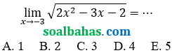soal pg limit akar