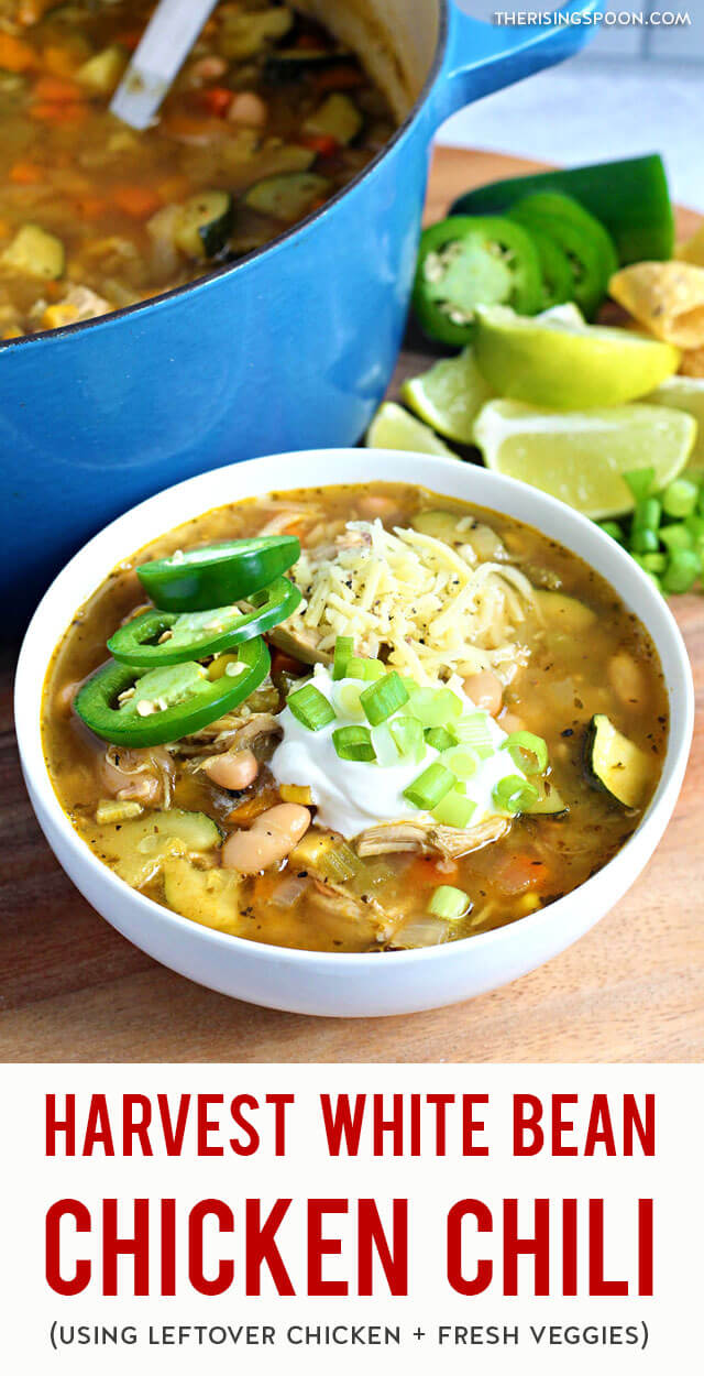 Harvest White Bean Chicken Chili | The Rising Spoon