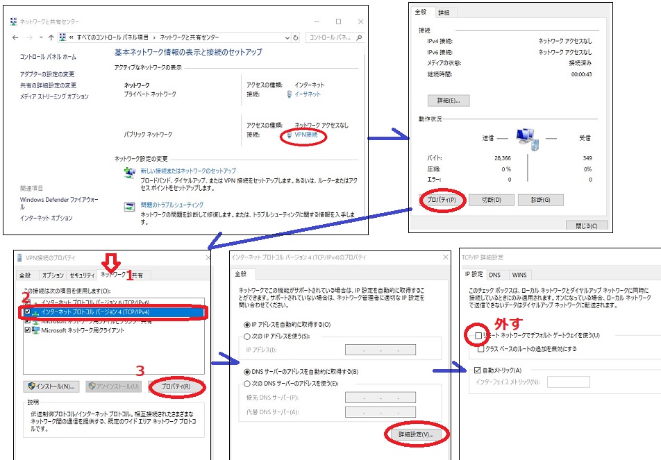 ない デフォルト ゲートウェイ