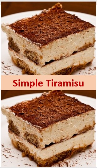 Simple Tiramisu Cake - Healthy