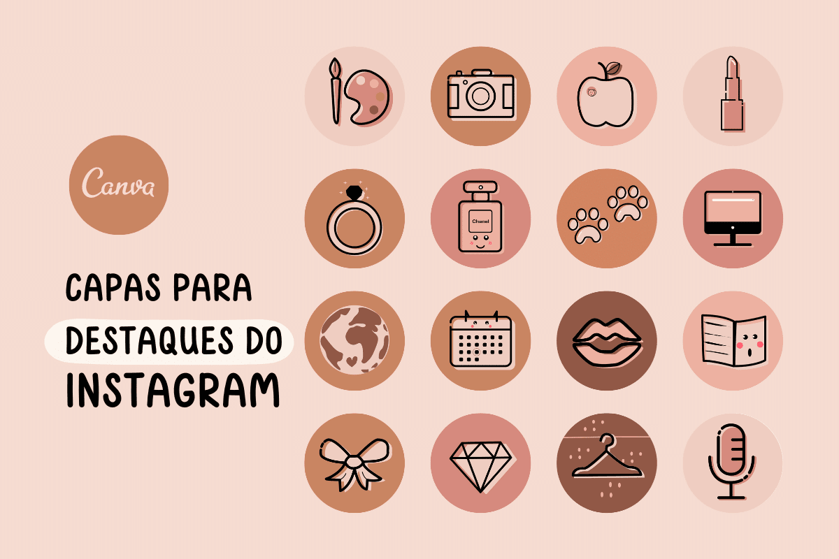 Como fazer capas para destaques do Instagram no Canva