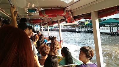 perahu, sungai, bangkok, thailand, wat, wisata