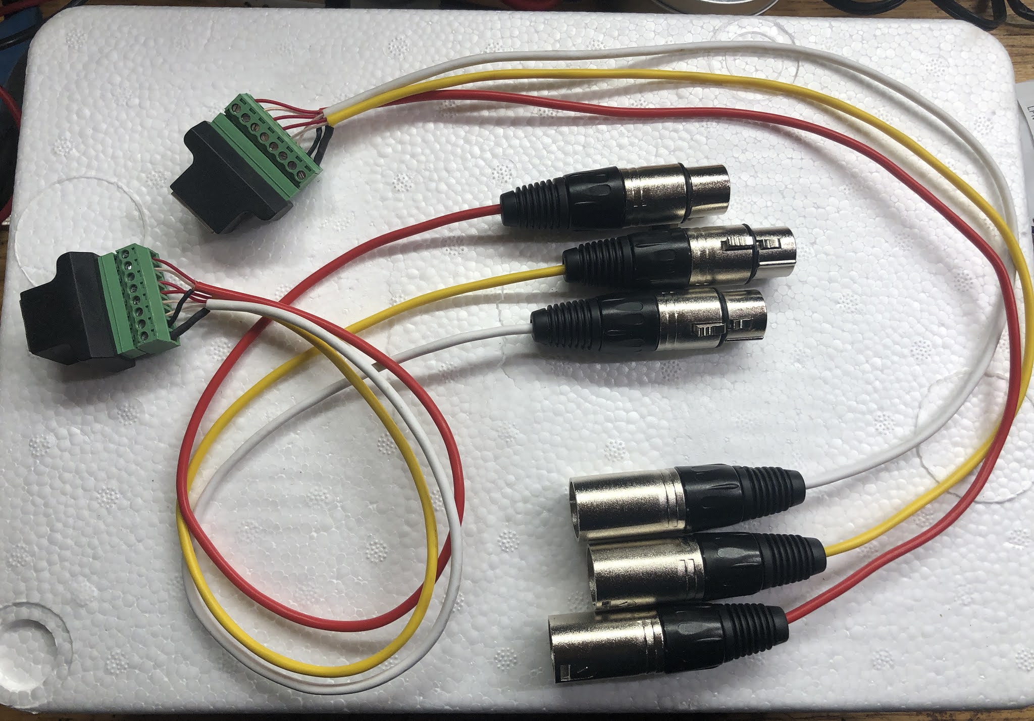Random Contributions: DIY XLR ethernet cable audio snake on standard