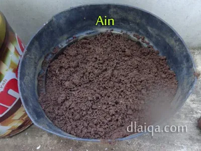 ratakan tanah sampai biji tertutup tanah (pot Ain)