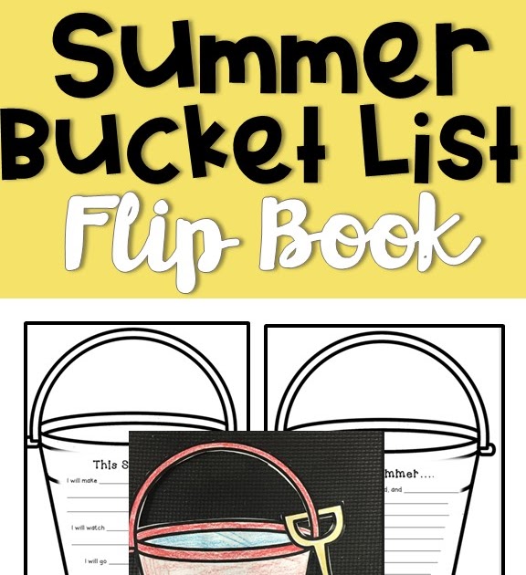 Summer Bucket List Flap Book Writing Craftivity
