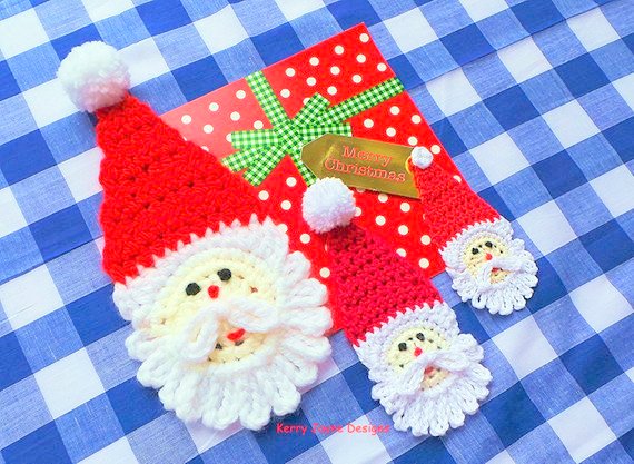 Santa applique Crochet pattern