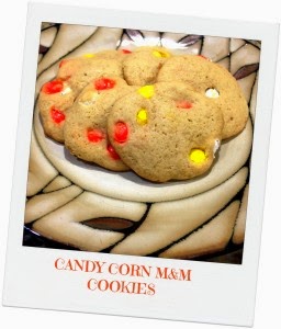 Candy Corn M&M Cookies