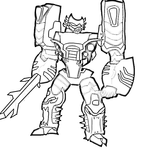Gambar Mewarnai Tobot X
