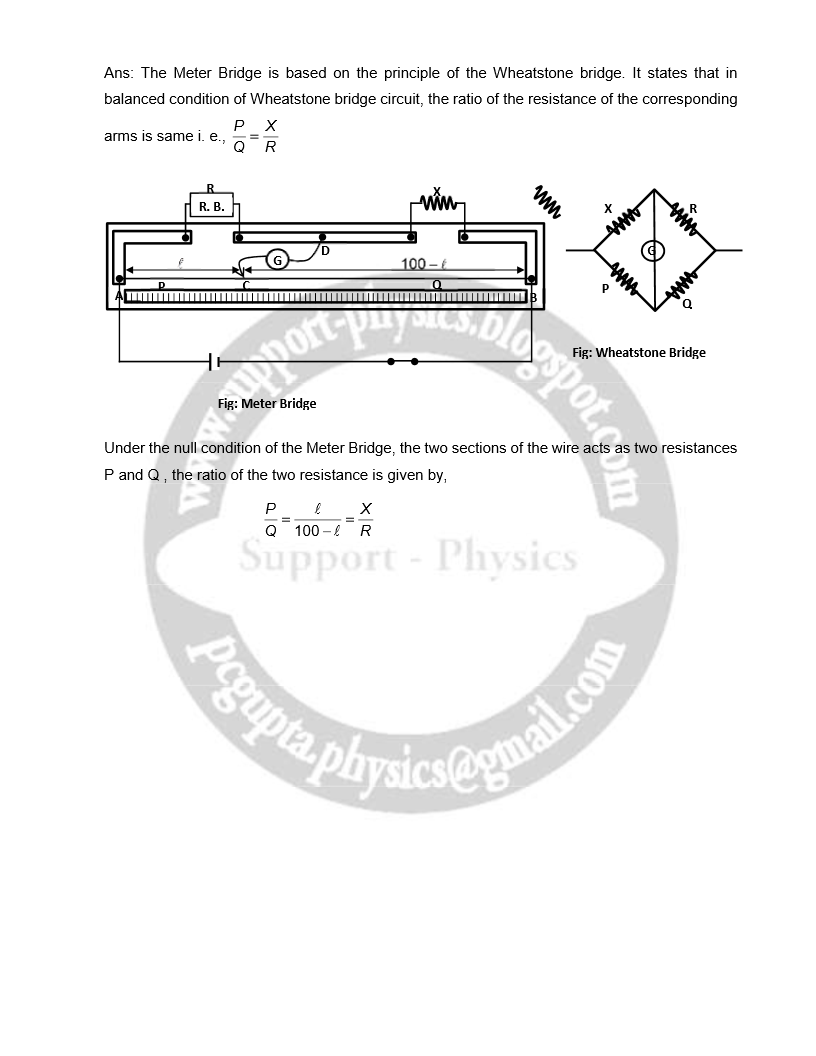 Support - Physics: Electrical Circuits