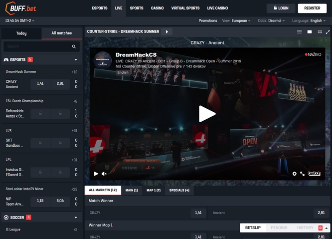 Buffbet Live Betting Buffbet Live Bets