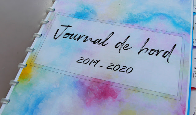 Zoom sur mon journal de bord de l'enseignant 2019-2020 ~ Petits
