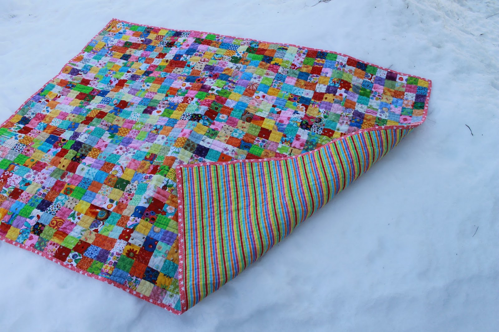 SunShine Sews... Postage Stamp Quilt