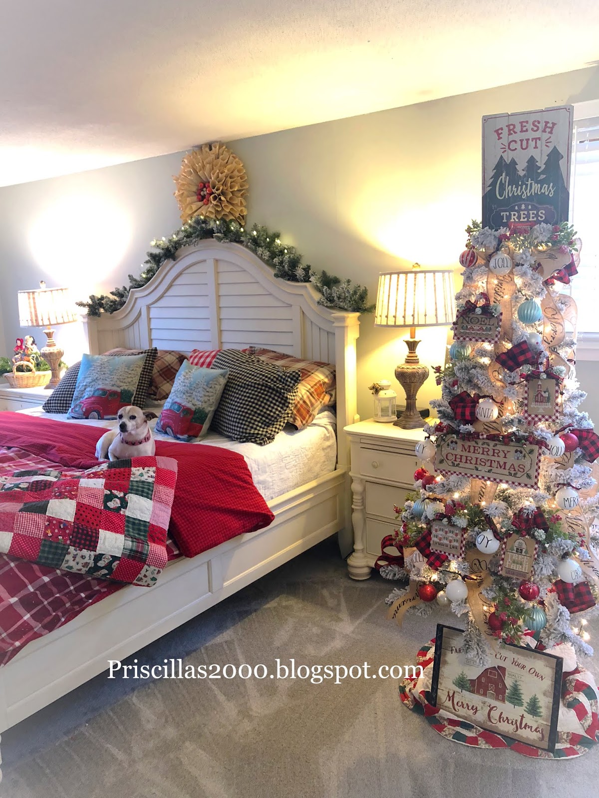 Priscillas Christmas In The Bedroom