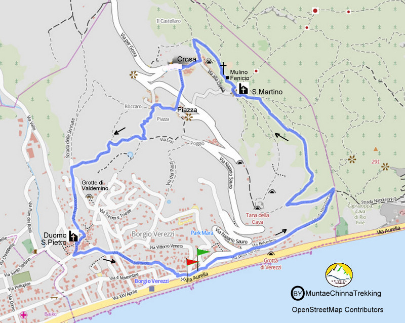 MUNTAeCHINNA TREKKING Verezzi (SV) Sentiero Natura