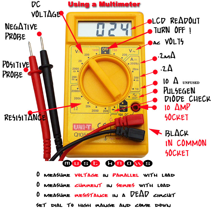 Proper use of the typical Digital Multimeter | Electrical Engineering Blog