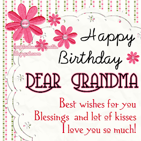 Happy birthday Dear Grandma free e-card