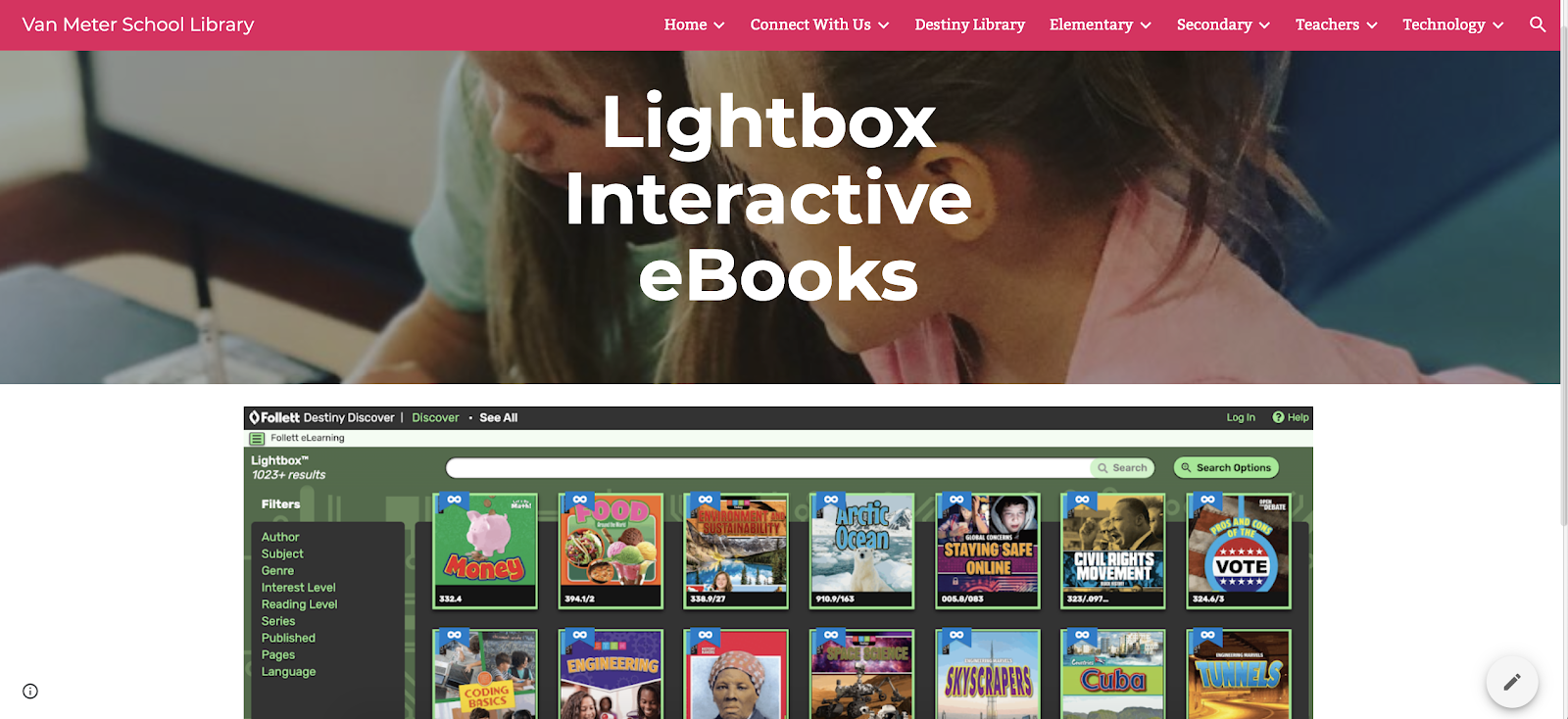 The Library Voice Big News! Over 1,000 Interactive Lightbox eBooks