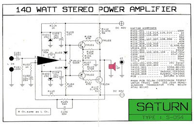skema power 140 watt mono Dan Layout PCB – BLOGKAMARKU