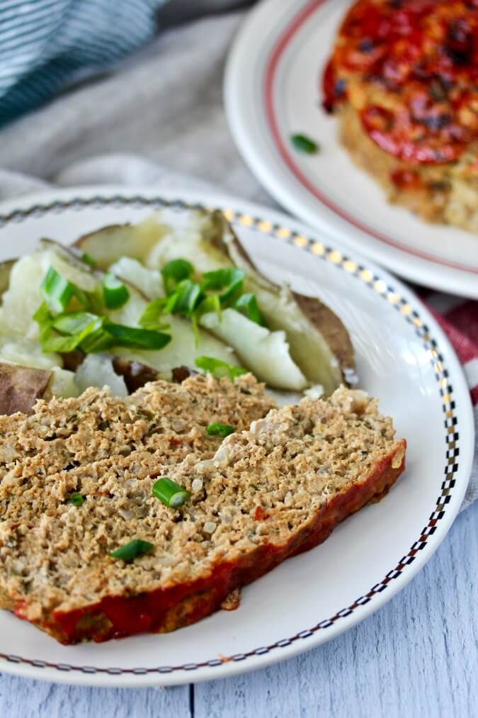 Instant Pot Turkey Meatloaf with Potato Wedges Karen's Kitchen Stories
