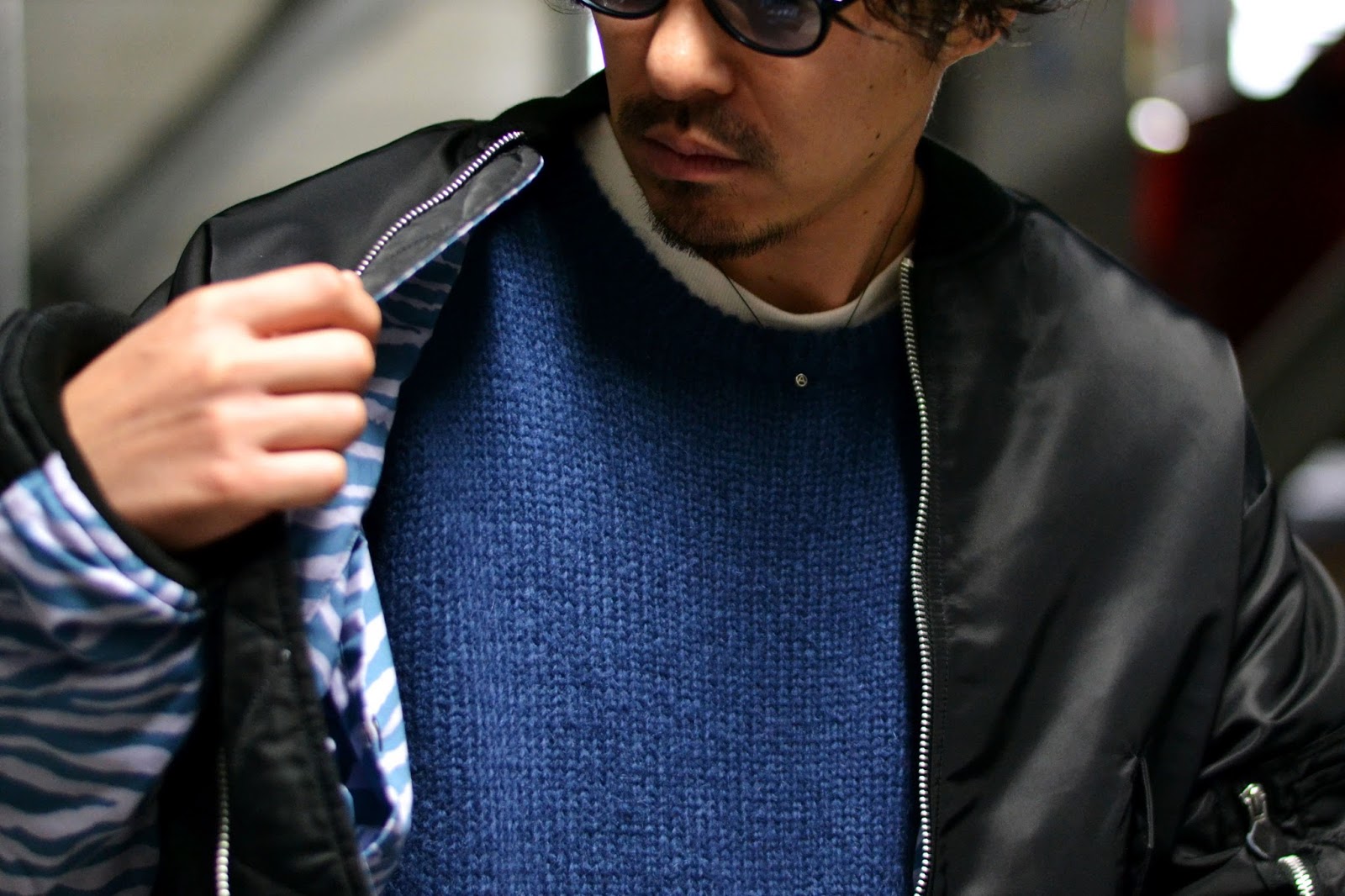 唾奇さん着用 black weirdos ボア ライナージャケット