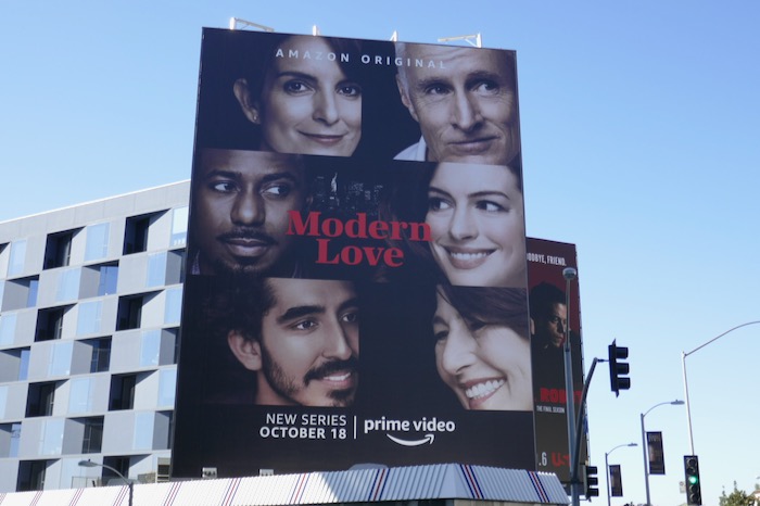 Giant Modern Love series premiere billboard Modern Love series premiere billboard