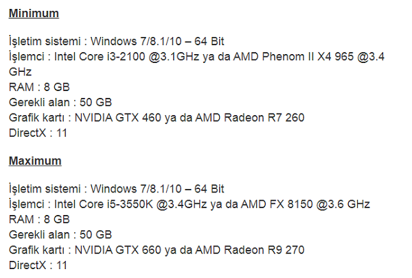 fifa 18 sistem gereksinimleri