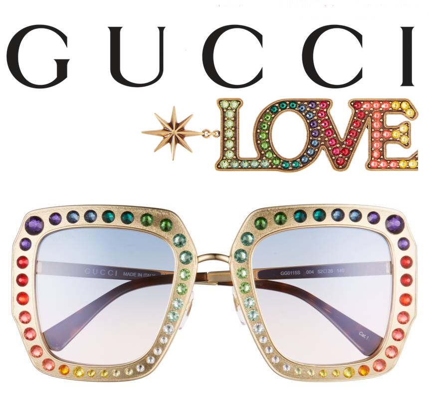 GUCCI 52mm Square Sunglasses