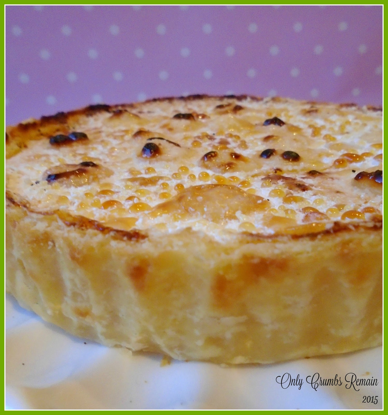 Only Crumbs Remain Lemon Tart with Goats' Cheese