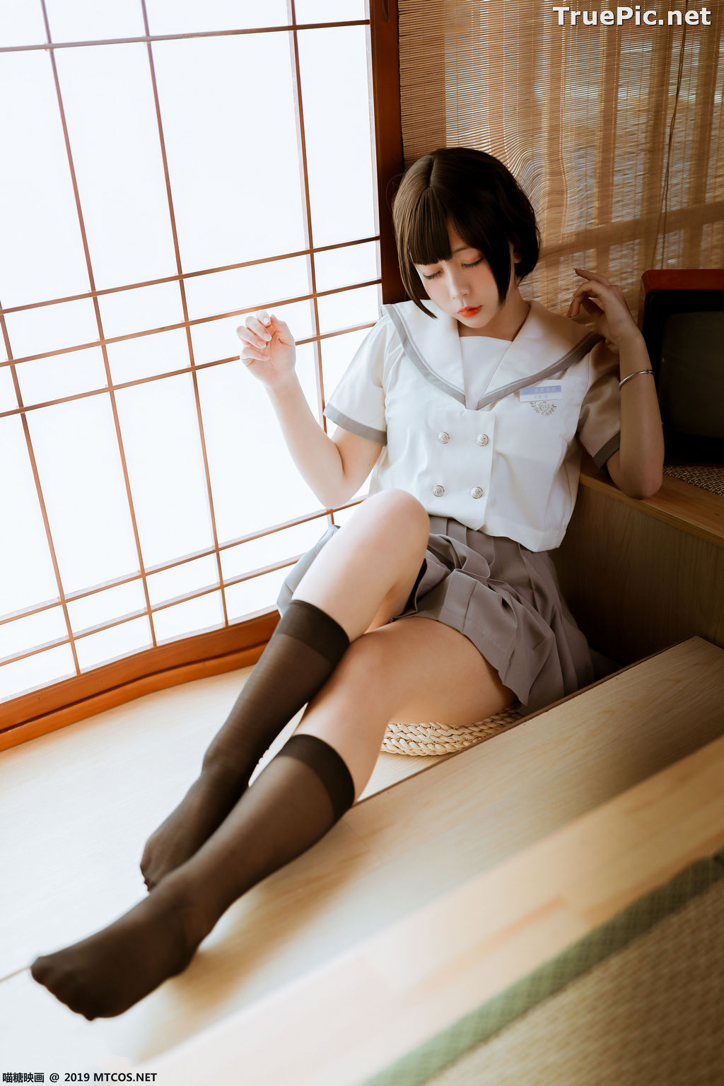 Image [MTCos] 喵糖映画 Vol.039 – Chinese Cute Model – Japanese School Uniform - TruePic.net - Picture-27