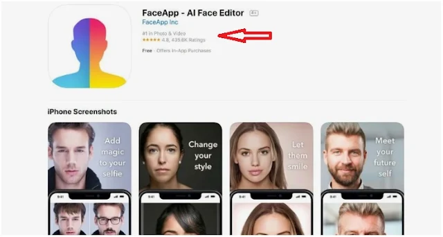 FaceApp, AI Photo Editing App become the #1 in app stores worldwide