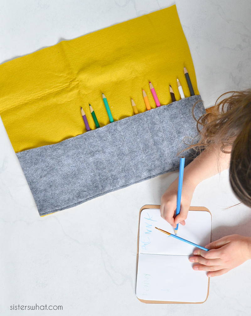 How to Make a Felt Pencil Case Easy Sewing tutorial Sisters, What!