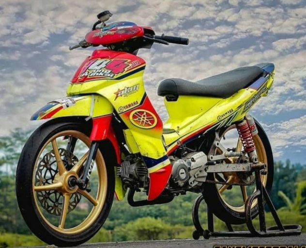 Modifikasi Jupiter Z Warna Kuning Polos, Original, Doff, Metalik, Lemon